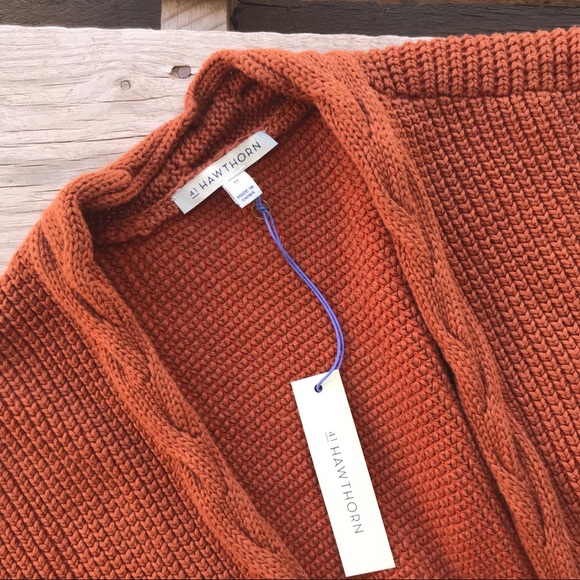 Stitch fix 41hawthorn orange cardigan 2x - Picture 3 of 6